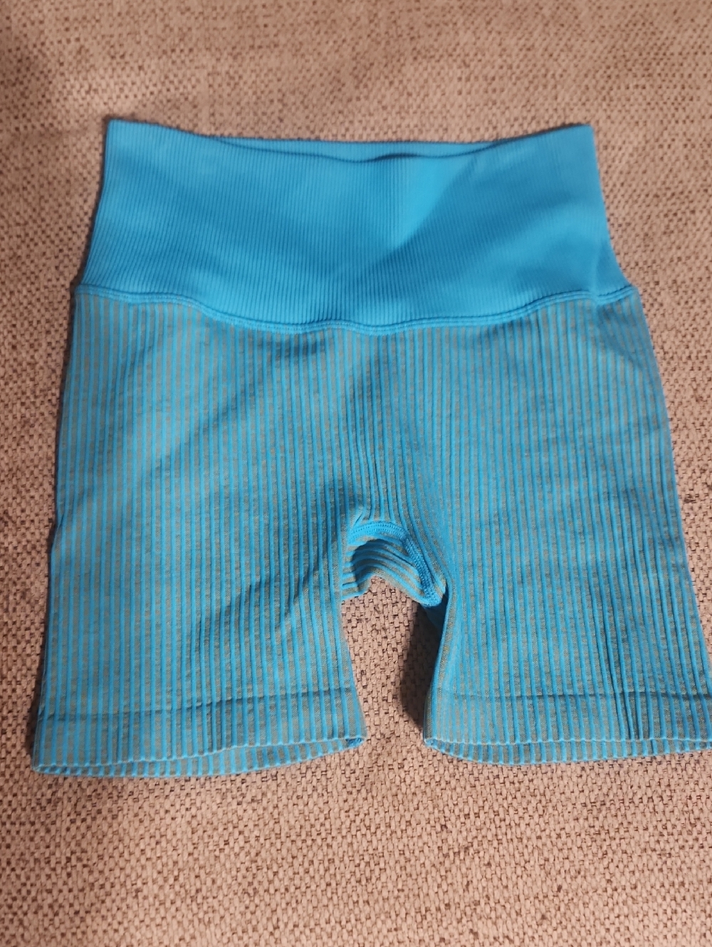 JoyLab Ribbed Active Shorts in Teal and Aqua